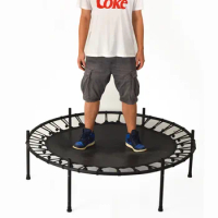 Children Trampoline Indoor Household With Protection Net 55 Inch Outdoor Fitness Trampoline Jumping Bed