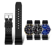 20mm 22mm silicone watchband for Cassio swordfish MDV-106 MDV-107 watch strap 2784 silicone belt Seiko universal convex Bracelet