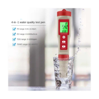 4-In-1 Digital PH Meter with PH/TDS/EC/Temp Function for Hydroponics,For Nutrients Growing, Indoor Garden,Brewing, Pool,