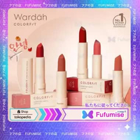 WARDAH Colorfit Ultralight Matte Lipstick 3.6g | lipstik mate wardah 01 Parfait Pink,C 03 Caramel Nu