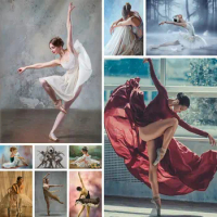 Portrait Ballet Girl Paint By Number 20x30 Canvas Crafts Supplies For Adults Home Decoration Personalized Gift Ideas 2023 NEW