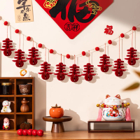 New Year Hanging Decorations 2026 Festive Tree Potted Small Ornaments Green Plants Potted Honeycomb 