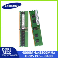 Samsung Server DDR5 Memory 16GB 32GB 64GB 4800MHz PC5-38400 RECC 1Rx8 Single Rank 1.1V Registered DIMM 288-Pin RAM Workstation