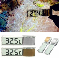 Aquarium LCD Thermometer Digital Electronic Fish Tank 3D Digitals Temperature Temp Meter Sticker Fishs Shrimp Turtle Accessori