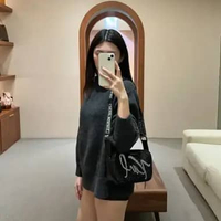 Tas KARL LAGERFELD SIGNATURE RHINESTONE WHITE BLACK CAMERA BAG 100% ORIGINAL 21X7X14CM