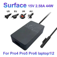 15V 2.58A 44W For Microsoft NEW Surface Pro5 Pro6 Laptop1\2 Power Adapter 1796 1769 1800 Charger 5V 1A