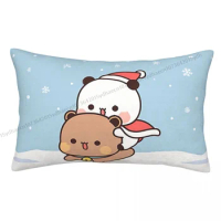 Merry Christmas Cojines Pillowcase Bubu and Dudu Anime Cushion Home Sofa Chair Print Decorative Coussin Pillow Covers