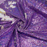 Bahan/kain sequin bolak balik/tille sequin