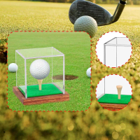 Hộp Chân Đế Golf Ball, Có Tee, Để Sưu Tầm Đồ Lưu Niệm Giải Đấu, Quà Lưu Niệm