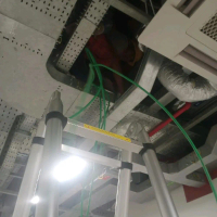 penarikan kabel fiber optik kabel utp LAN dan penyambungan kabel optik