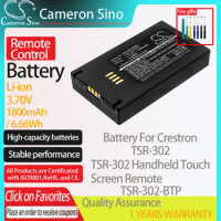 CameronSino Battery for Crestron TSR-302 TSR-302 Handheld Touch Screen Remote fits Crestron TSR-302-BTP Remote Control battery
