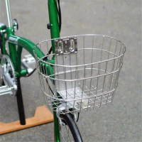Bike Stainless Steel front Basket for Brompton for Dahon Bag