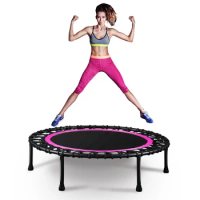 40 Inch Foldable Fitness Jump Trampoline For Adults Indoor Aerobic Sport Bodybuilding Exercise Training Elastic Jump Trampolines