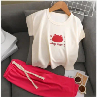 Summer Girls Clothes Sets Short Sleeve T-shirt+Pants Baby Girl Outfit Set Children Casual Clothes Kids Clothes Girls 2Pcs 2-7Yrs
