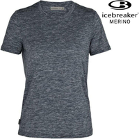 Icebreaker Dowlas JN165 美麗諾羊毛女款圓領素色短袖上衣 105502