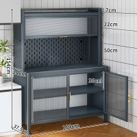 Spot parcel post Kitchen Shelf Floor Multi-Layer Storage Cabinet Sideboard Cabinet Multi-Function Microwave Oven Cabinet Locker Cabinet
