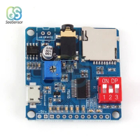 DC 5V 5W Voice Playback Module Board MP3 Music Player SD/TF Card Integrated IO Trigger Class D Amplifier Circuit