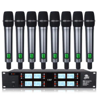 Professional UHF wireless microphone handheld microphone lavalier condenser microphone church school lecture stage microphone