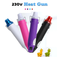 300W Electric Heat Gun Mini Hot Air Gun Blower with 300pcs Shrink Tubing Heat Shrink Gun for DIY Craft Wrap Plastic Rubber Stamp