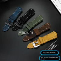 for CASIO G-Shock GST-B400/ GST-B200 Wrist strap leather watch belt cowhide watchband accessories 24*14mm Convex 24*16 Convex