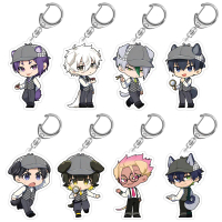 Blue Lock Dog Ear Detective Eita Otoya Yoichi Isagi Seishirou Nagi Kenyu Yukimiya Yo Hiori Chibi Acr