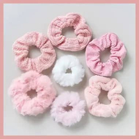 Raja Import - F6656 Ikat Rambut Wanita / Ikat Rambut Bulu / Ikat Rambut Scrunchie / Kuncir Rambut Ko