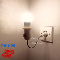 Lampu Tidur Baca Hias Philips Flexible Led Warm White Kuning Saklar 3W