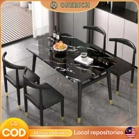 【OR】Sintered Stone Table + 4 kerusi makan Dining table/ meja makan 4 kerusi