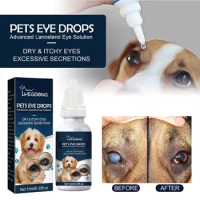 Pet Eye Drops Tear Stains Remover Cataracts Eye Care Treating For Dry Eyes Pet Tear Stain Remover Eye Lubricating Eye Drops N3J7