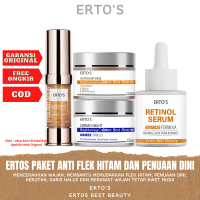 Ertos Paket Anti Penuaan Dan Penghilang Flek Hitam Membandel 4in1 ( Gold Serum, Rertinol, Astaxanthi
