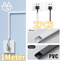 2PCS Pipa Listrik Wiring Cable Duct Trunking Pvc / Penutup Kabel Duct Kotak Dinding Lantai 20*10MM