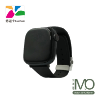 minio Apple Watch New 2.0 官方認證客製晶片防水矽膠悠遊卡錶帶 午夜黑-38/40/41mm