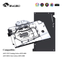Bykski GPU Water Cooler Use For ASUS TUF Gaming /ROG Strix Geforce RTX 4080 Graphics Card Cooling Block,N-AS4080STRIX-X