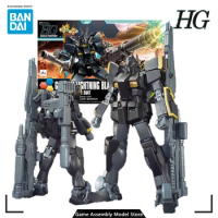 Bandai Genuine Assembled Model Kit 1/144 HGBF Gundam Lightning Black Warrior Gift for Boys Collectible Action Figure 130mm
