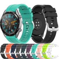 22mm Sport Silicone Band for Huawei Watch GT GT 2 46mm Wrist Strap Bracelet for Samsung Galaxy Watch 46mm Gear S3 Huami GTR 47mm
