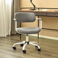 Nordic Fabric Office Chairs Backrest Student Computer Chair Swivel Gaming Chair Modern Home Furniture Girls Bedroom Makeup Chair