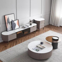 Modern Luxury Tv Cabinet Wall Multifunction Home Console Wooden Display Living Room Organizer Meuble Tv Salon Furniture