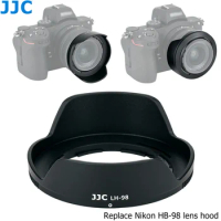 JJC HB-98 Reversible Dedicated Lens Hood Shade for Nikon NIKKOR Z 24-50mm f/4-6.3 Lens on Nikon Z5 Z6 Z7 Z6II Z7II Camera