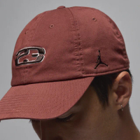 【NIKE 耐吉】帽子 老帽 棒球帽 運動 休閒 男 女 U JORDAN CLUB CAP US CB FLT ESS GX 酒紅(HJ2444231)