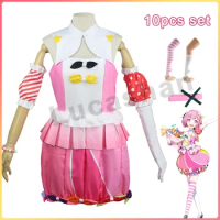 Project Sekai Colorful Stage! Otori Emu Cosplay Costume Wonderlands Showtime Uniform Lolita Dress Cute Skirt Halloween Costumi