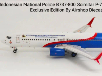 Indonesian National Police B737-800 Scimitar P-7301 1:400 Scale Exlusive Edition By Airshop Diecast 