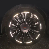 20pcs Car Wheel Hub Reflective Sticker Tire Rim Strips Luminous for Night Driving Bike Motorcycle Wheel