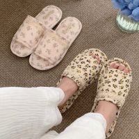 Little Maple - Clona Floral Korean Slippers / sandal rumah korea / sandal kamar