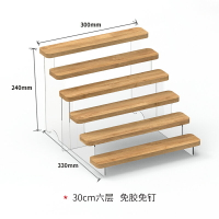 階梯展示架 公仔展示架 階梯架 壓克力立牌桌面收納簡約耐用擺件擺放盲盒多層階梯展示架『xy15874』