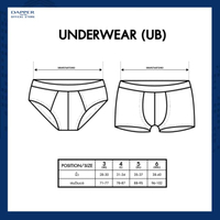 กางเกงชั้นในชายทรงขาสั้น DAPPER Open Pouch หลากสี แพ็ค 3 ตัว (UB2 X1 009E)