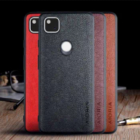 Case for Google Pixel 4A 5A 5G 5 4 XL funda luxury Vintage Leather skin capa phone cover coque for google pixel 4a case capa