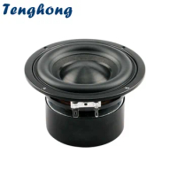 Tenghong 1pcs 4 Inch Bass Speaker 4 Ohm 8 Ohm 40W Portable Audio Subwoofer Speaker Home Theater HIFI Stereo Louspeakers DIY