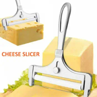 Cheese Slicer Polished Surface Non-stick Tape Food Grade Ergonomic Handle Butter Knife Adjustable Knobs Are Widely Used Grater