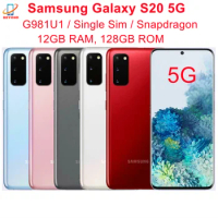 Samsung Galaxy S20 5G G981U1 128GB ROM Original 6.2" AMOLED RAM 12GB Snapdragon 865 NFC Triple Rear Camera Octa Core Smart Phone