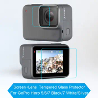 Screen Protector For GoPro Hero 7 Black Accessories Protective Film Tempered Glass